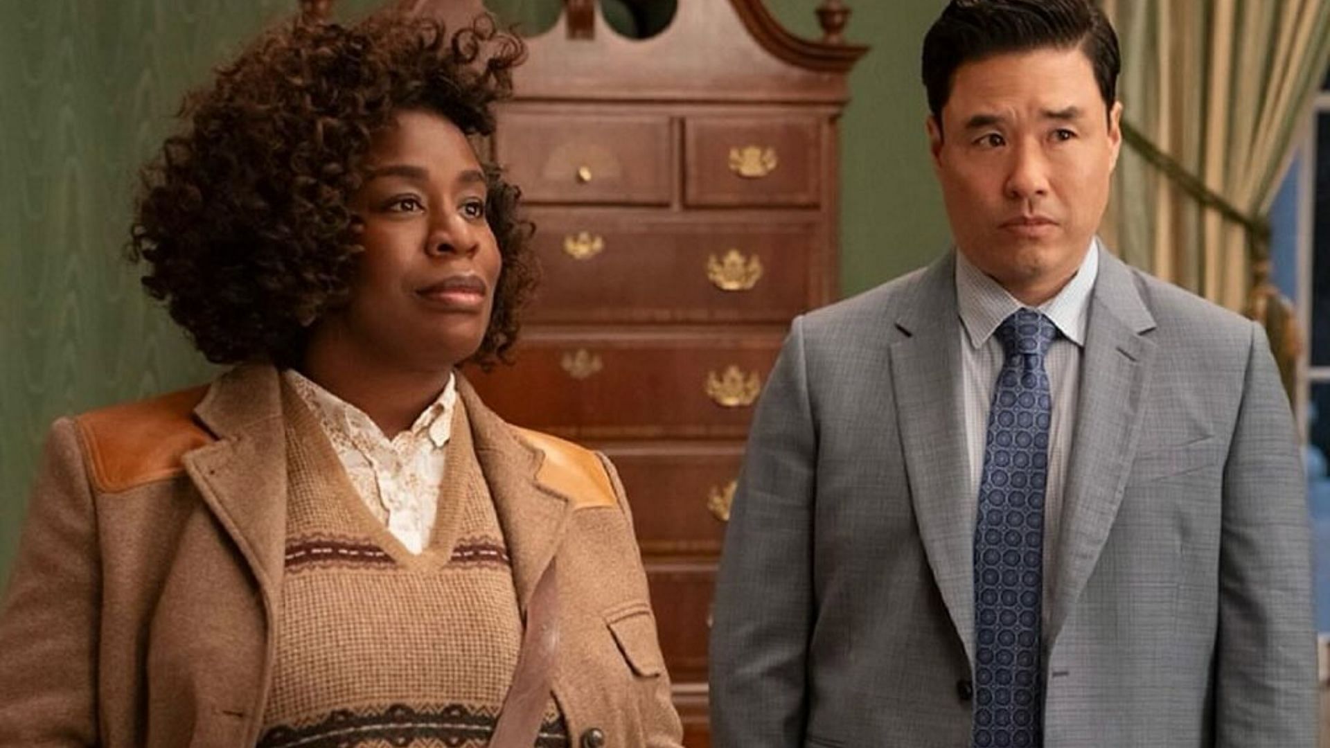 Cordelia Cupp and her sidekick Edwin Park as seen in The Residence (Image via Instagram/@uzoaduba)